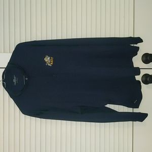 Lightweight sweatshirt w/logo: Navy (USNA)